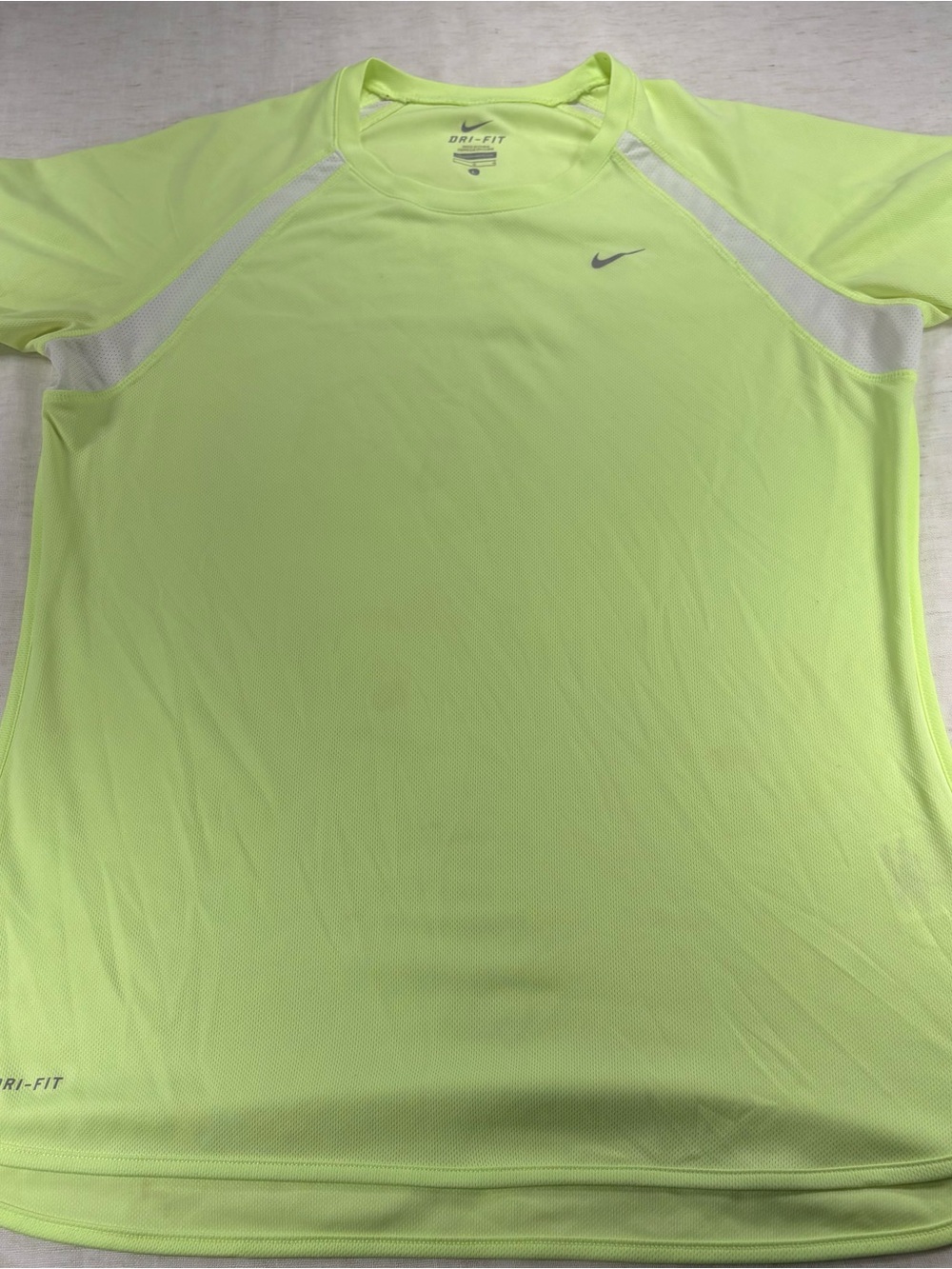 Nike Women’s Neon Yellow Short Sleeve Dri-FIT Athletic Tee